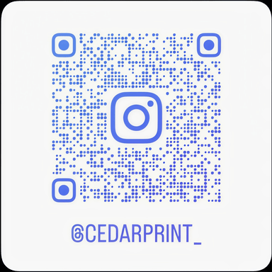 Instagram QR code for @cedarprint.ca