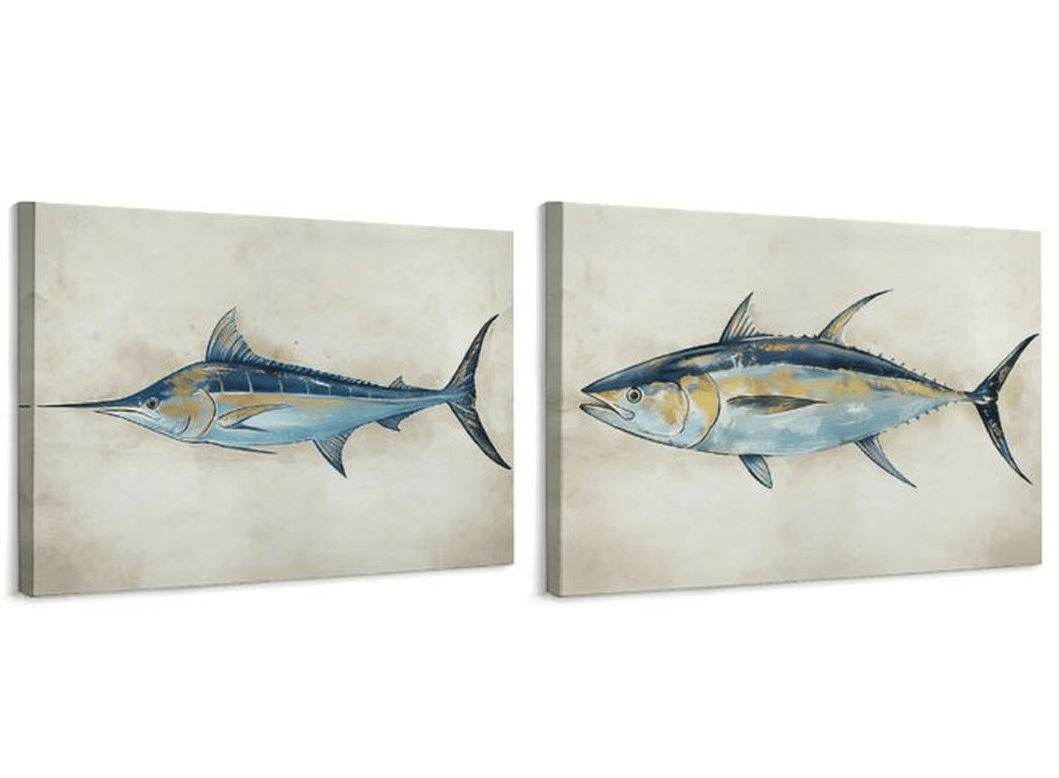 2pcsFramed Canvas 40*30cm Horizontal -Platform Label