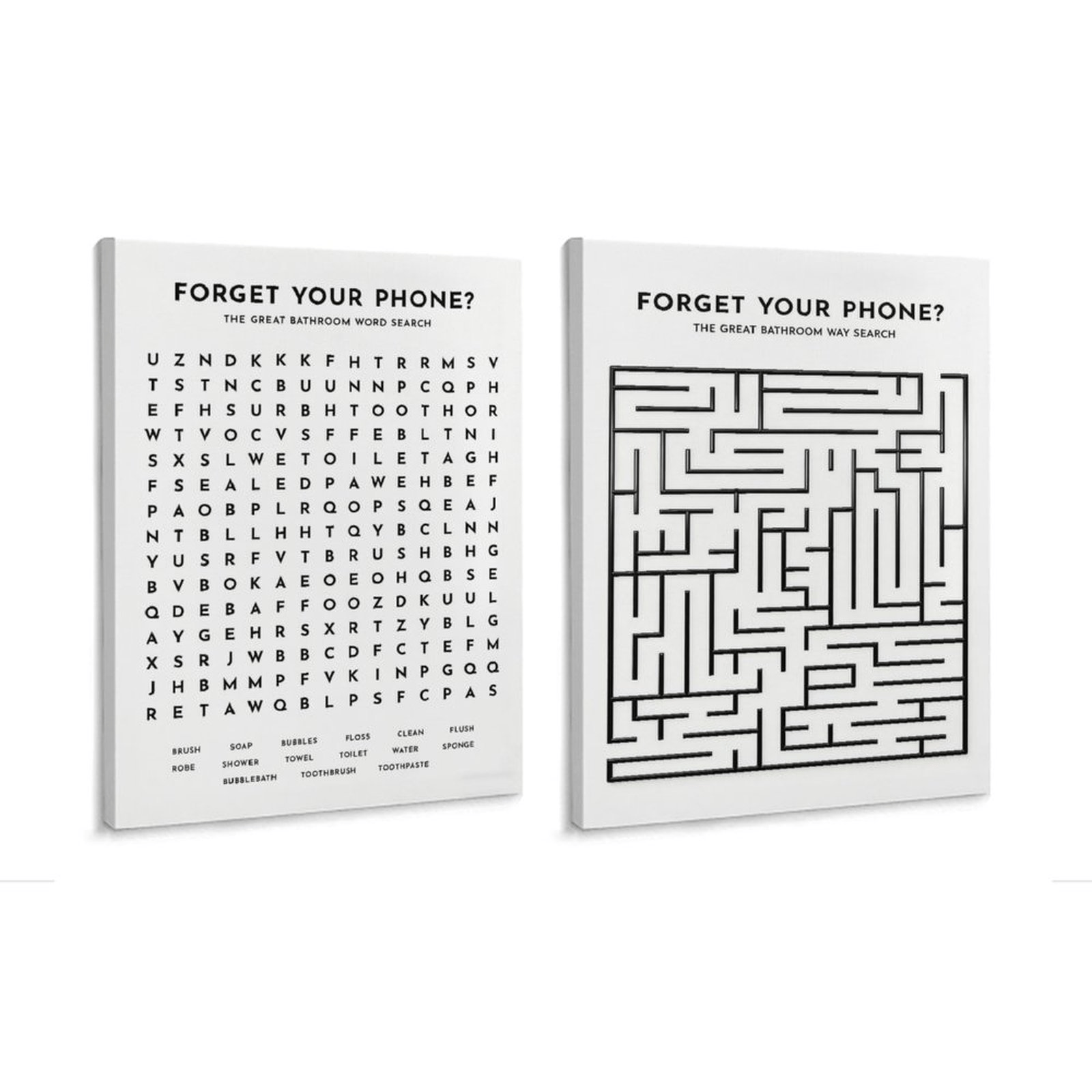 2pcsFramed Canvas 40*30cm Vertical -Platform Label